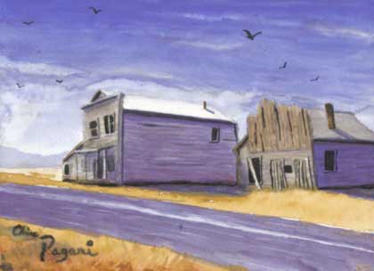 Hardman Oregon Ghost Town Painting
